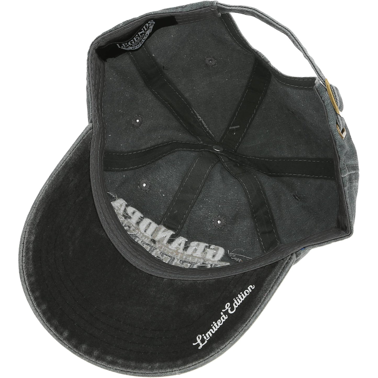 Grandpa - Dark Gray Washed Cotton Twill Hat