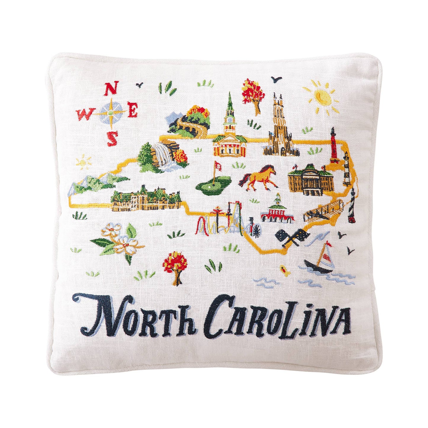 North Carolina Printed Kitchen Towel - Angela Staehling