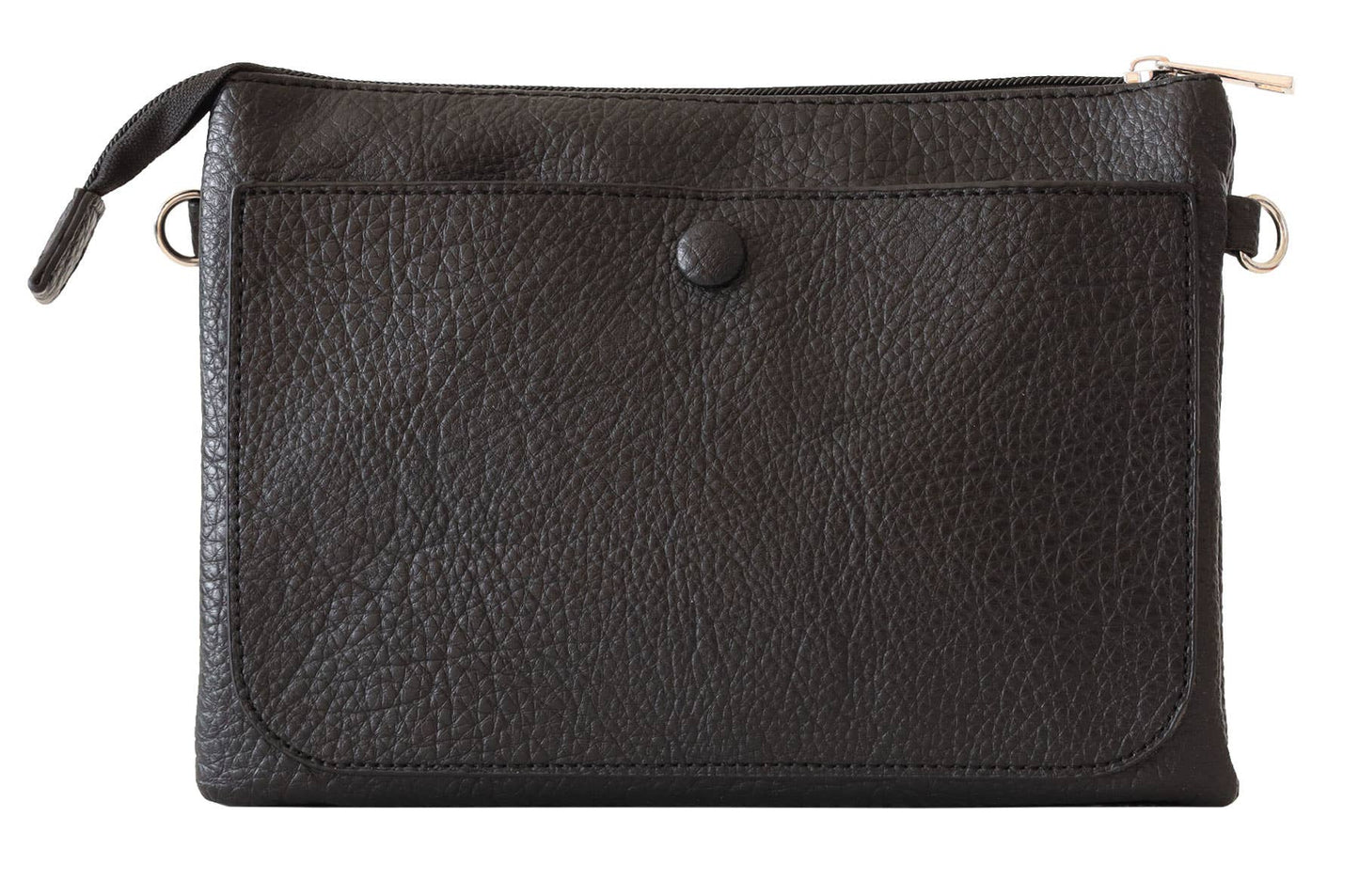 Versatile Vegan Leather Crossbody Bag: Blue