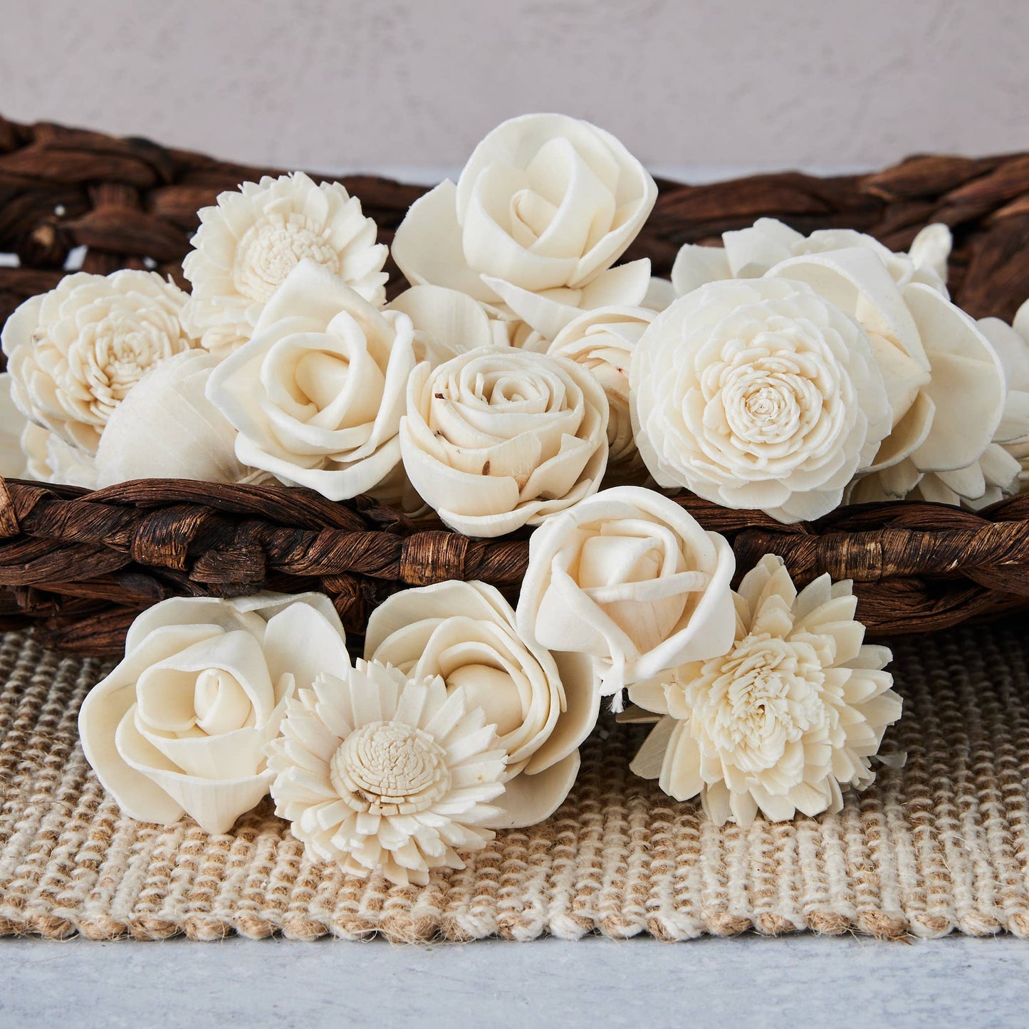 Mini Sola Wood Flower Assortment - Set of 50