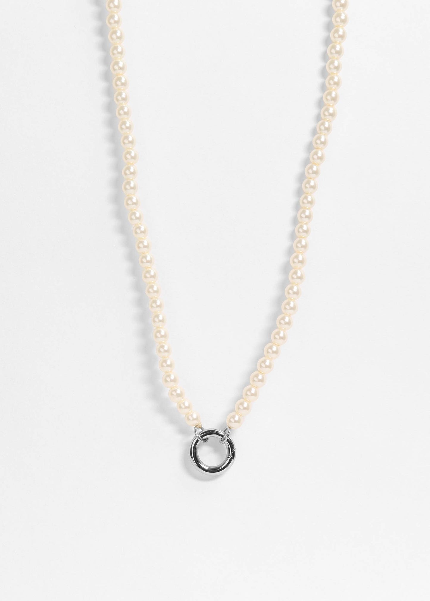 Pearl Charm Keeper Necklace: Kiska / Gold