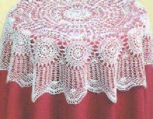 Topper All Crochet: Ecru