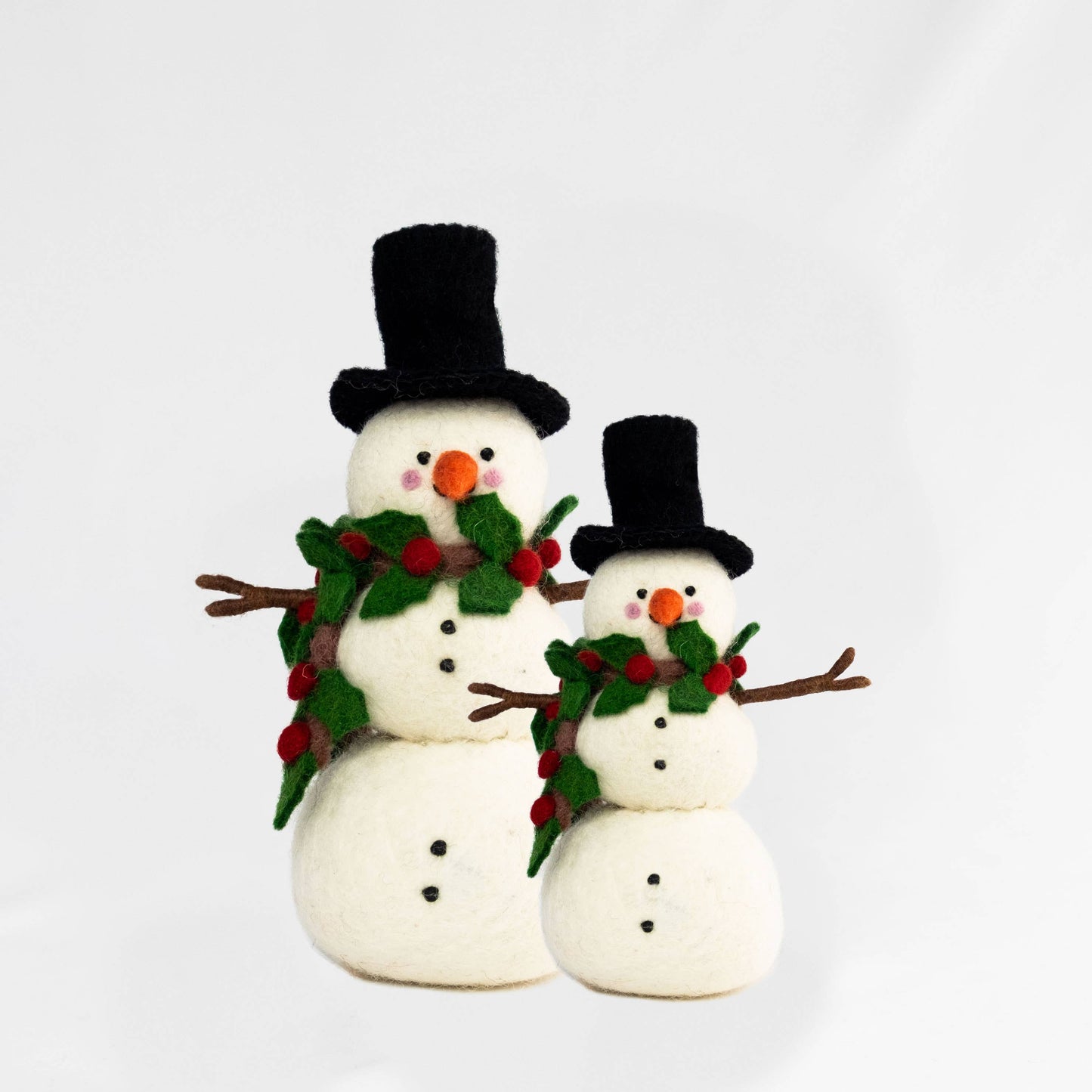Felt Snowman - Holly Scarf - Christmas Decor!: Large
