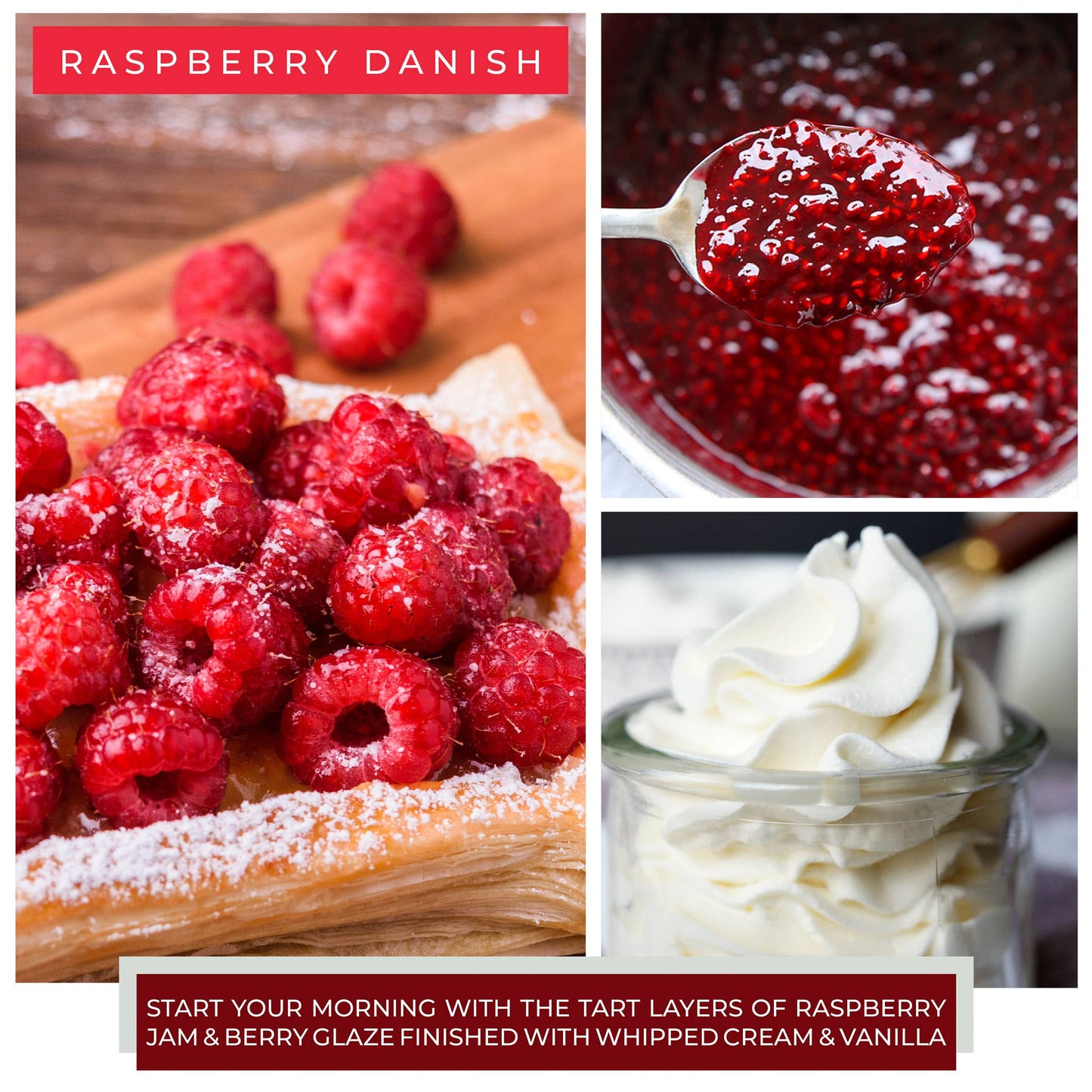 KOTL Papa Candle (34oz.) - Raspberry Danish