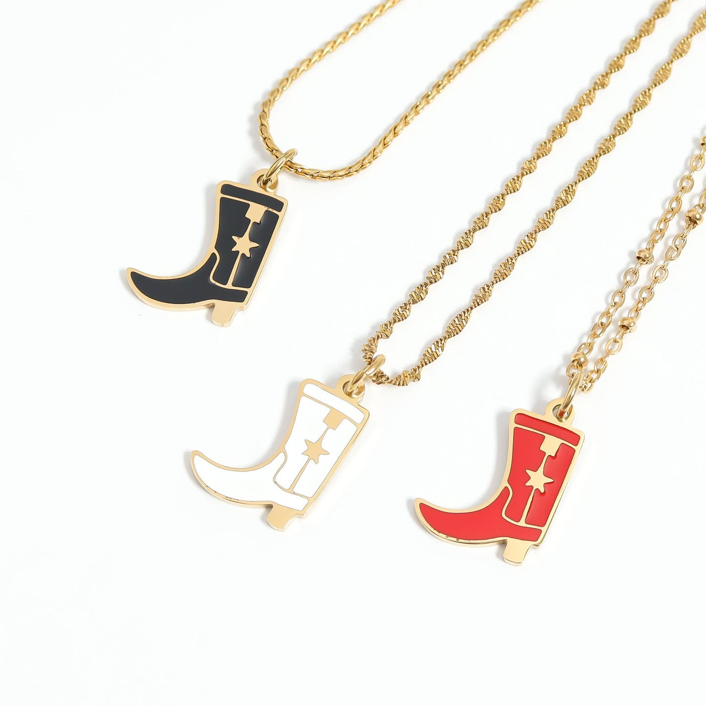 Stainless Steel Satellite Chain Necklace: Gold / 20+2"