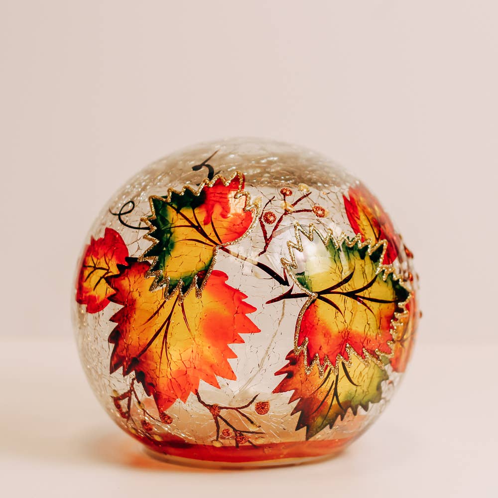 Fallen Leaves Orb w/ LED Lights