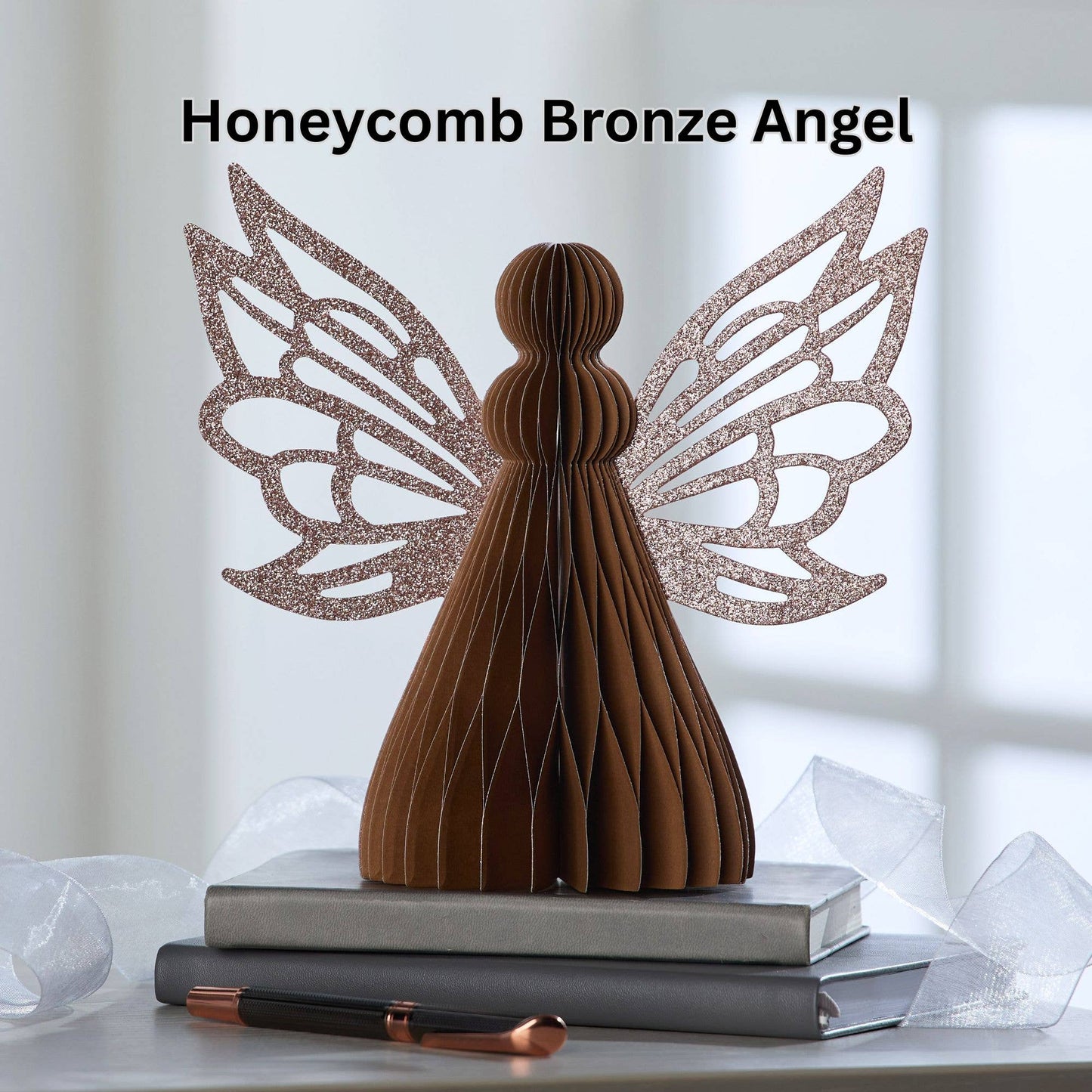 Honeycomb paper angels, ornaments, snowmen, snowflakes: Snowman Set 3