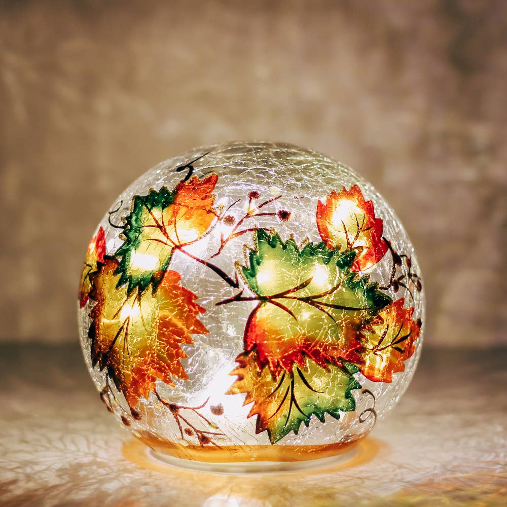 Fallen Leaves Orb w/ LED Lights