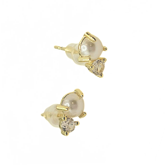 Pearl Stud Earrings- Minimalist Jewelry for boutiques