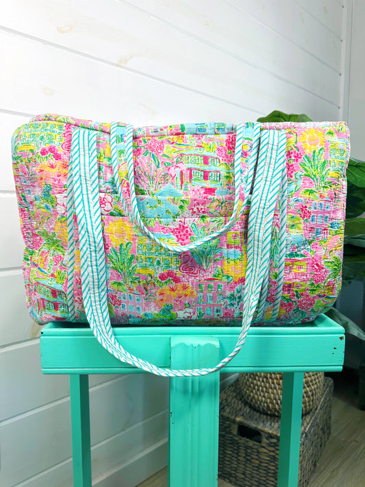 Quilted Duffle Bag | Weekender Travel Bags | Southern Town