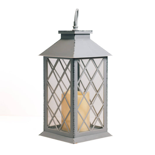 Grey LED Lantern