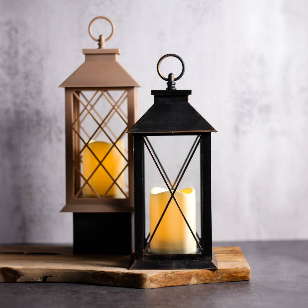 Copper LED Lantern