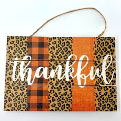 Thankful Sign Striped