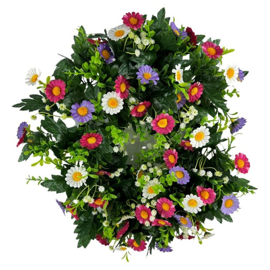 Daisy Mix Wreath
