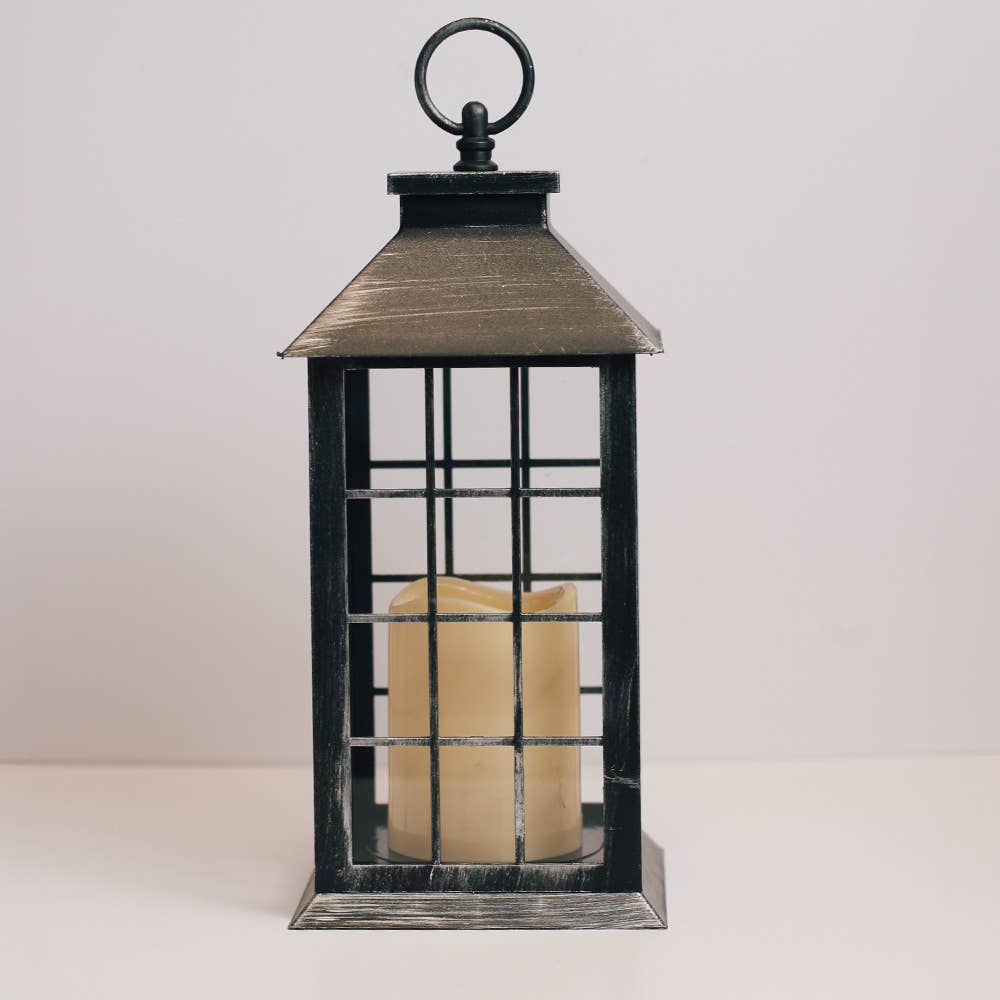 Silver LED Lantern