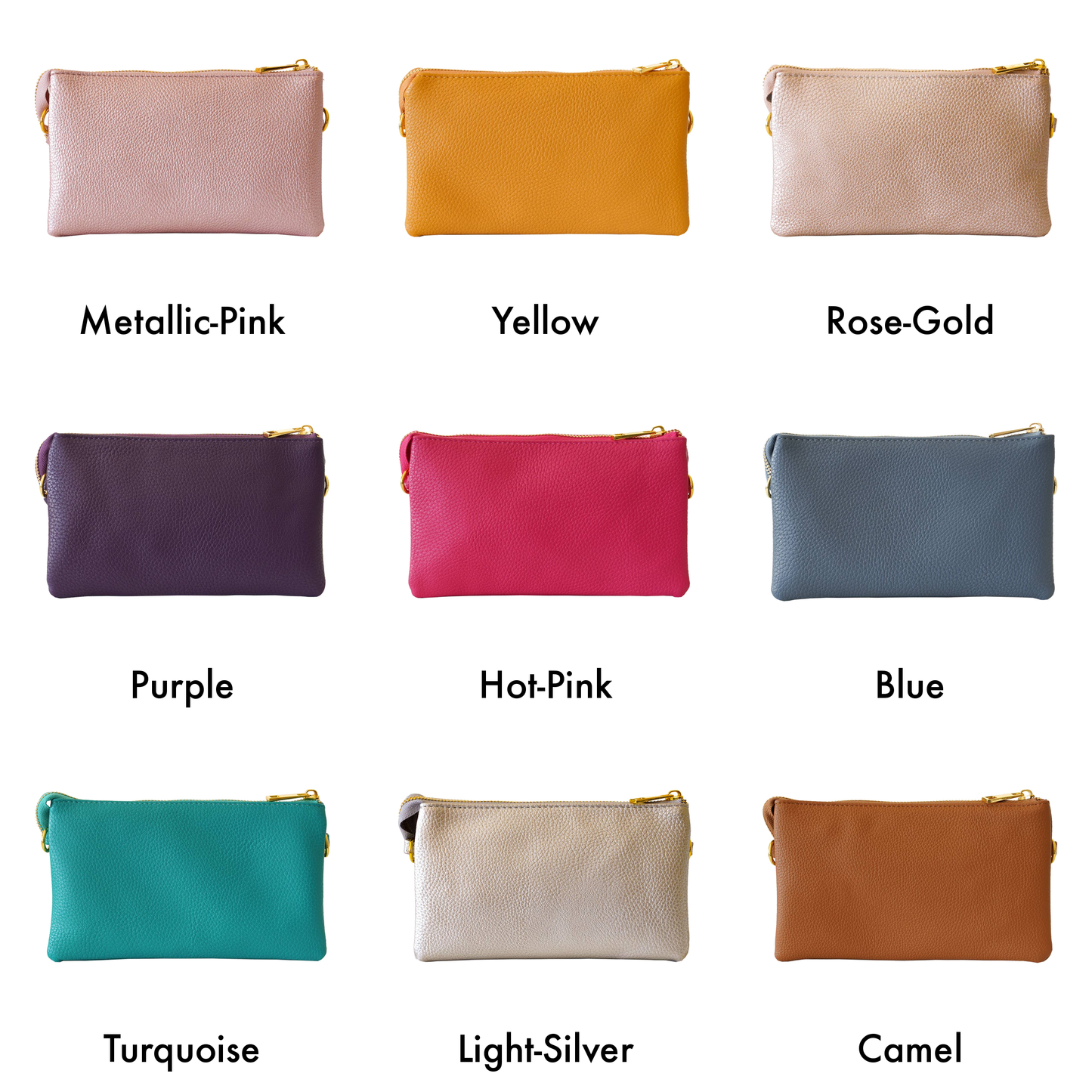 Stylish Lightweight Crossbody Organizer Bag: Light Silver