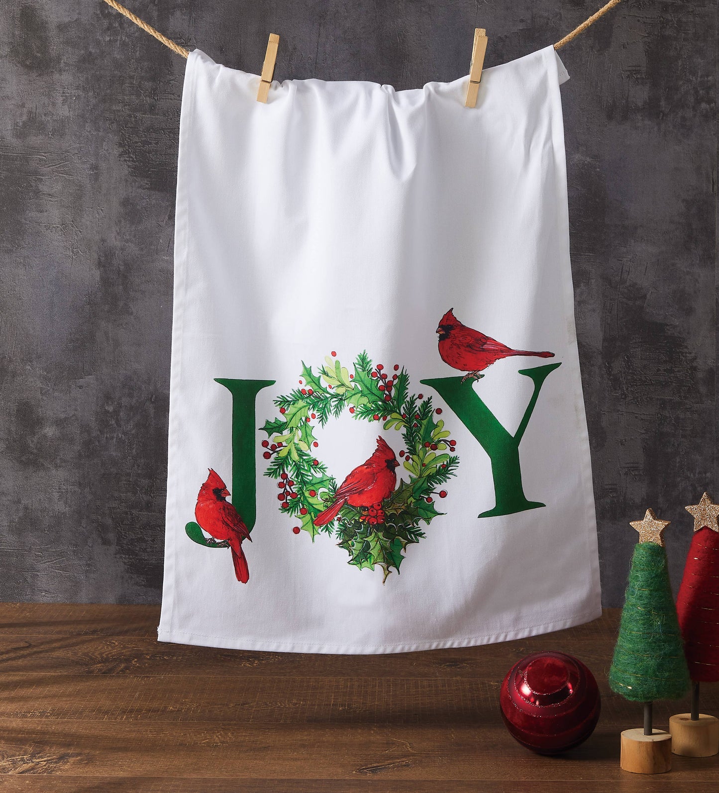 Cardinal Joy Kitchen Towel - Sally Eckman Roberts