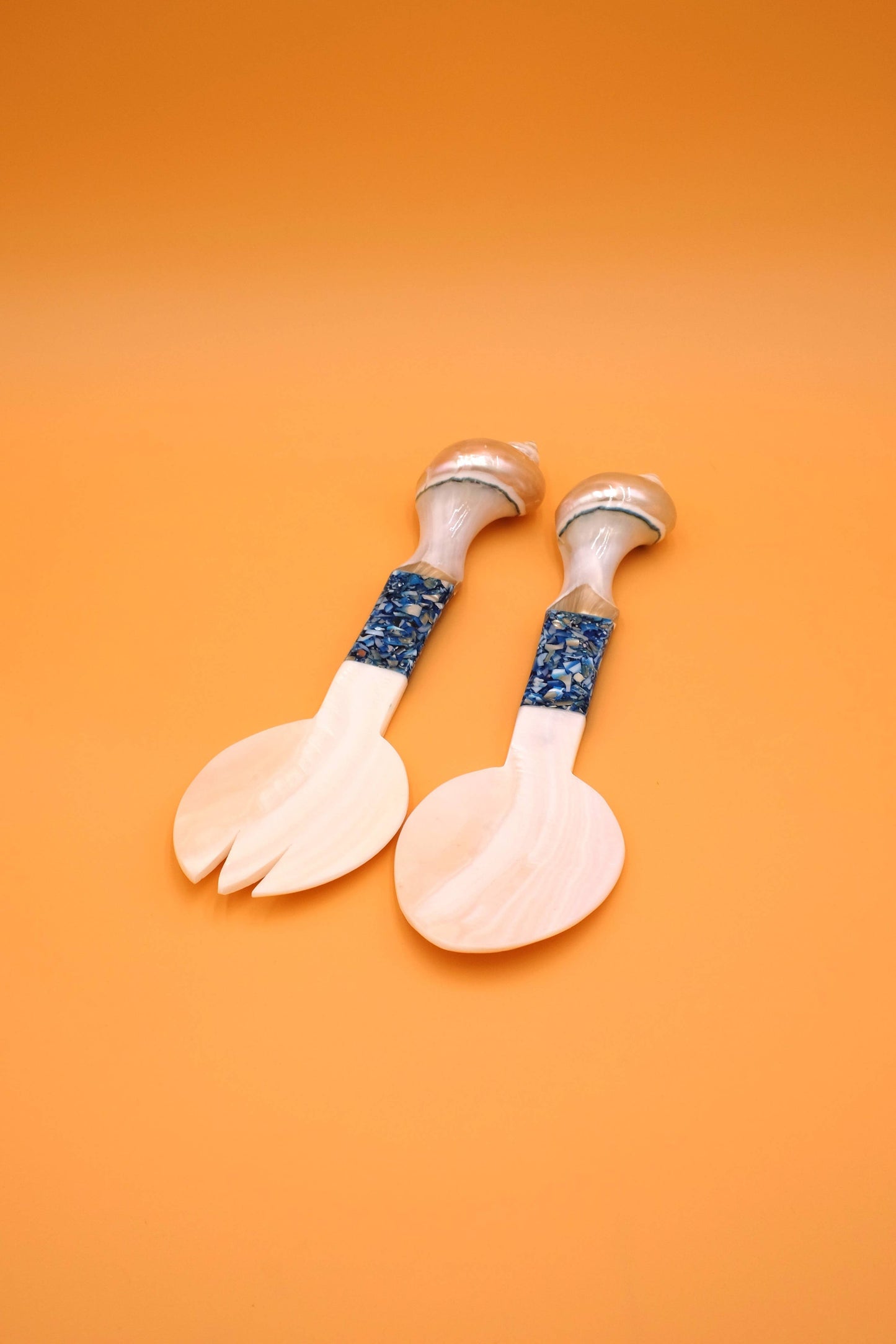 Seashell Serving Set in Blue