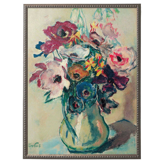 Framed vintage oil painting reproduction I: Gold with bead 84038 / 8" X 10"