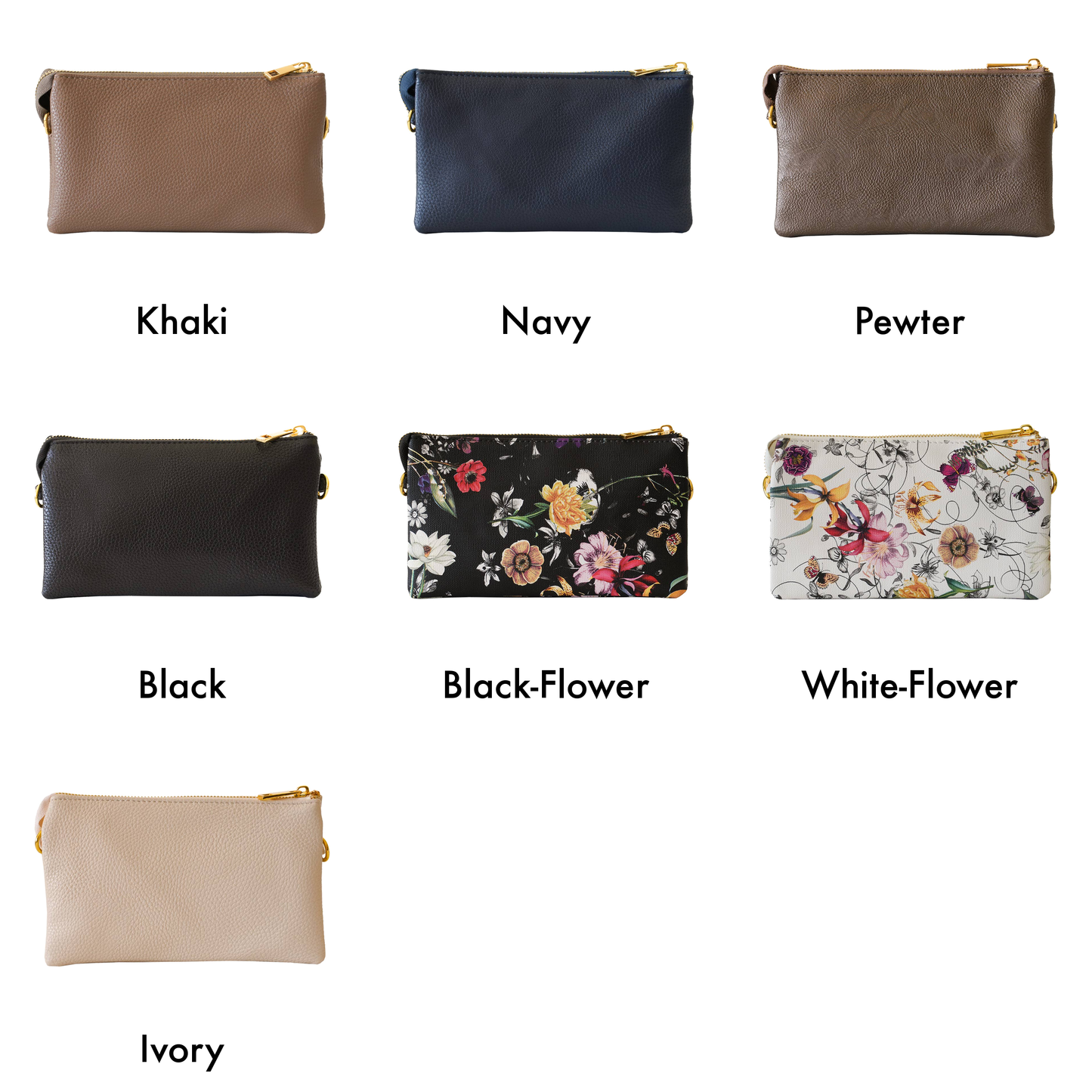 Stylish Lightweight Crossbody Organizer Bag: Rose Gold