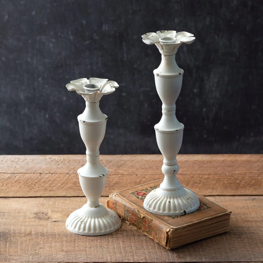 Delilah Metal Candlesticks - Set of 2