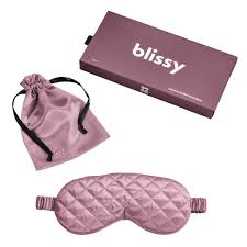 Blissy Sleep Mask Pink Diamond Quilted
