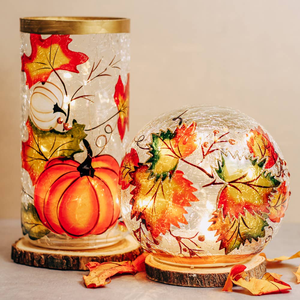 Fallen Leaves Orb w/ LED Lights