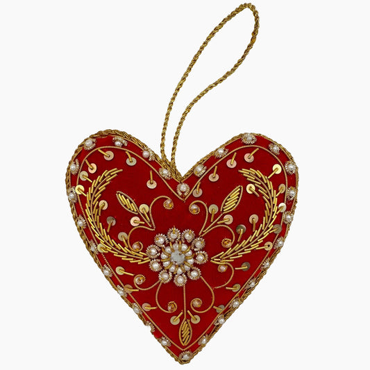 Pearl Heart Ornament