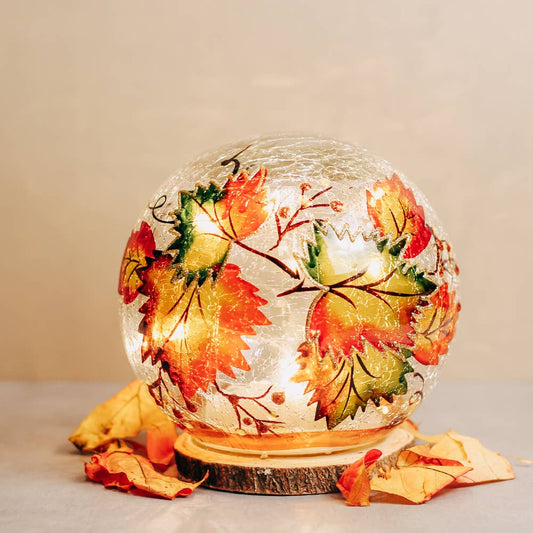 Fallen Leaves Orb w/ LED Lights