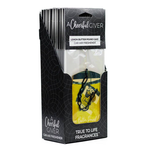 Car Air Freshener (16/box) - Lemon Butter Pound Cake