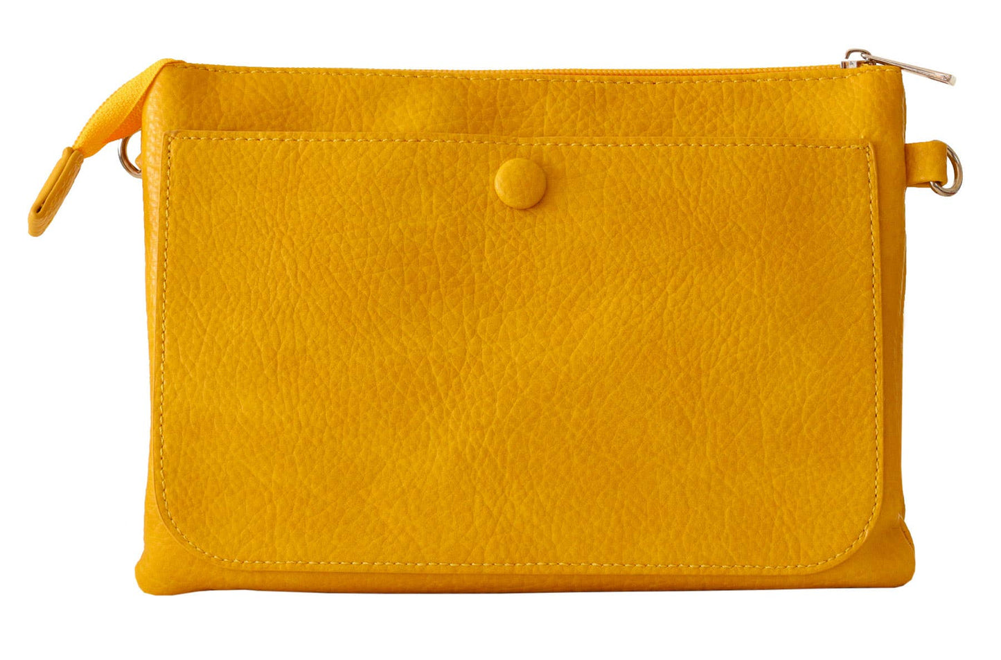Versatile Vegan Leather Crossbody Bag: Blush