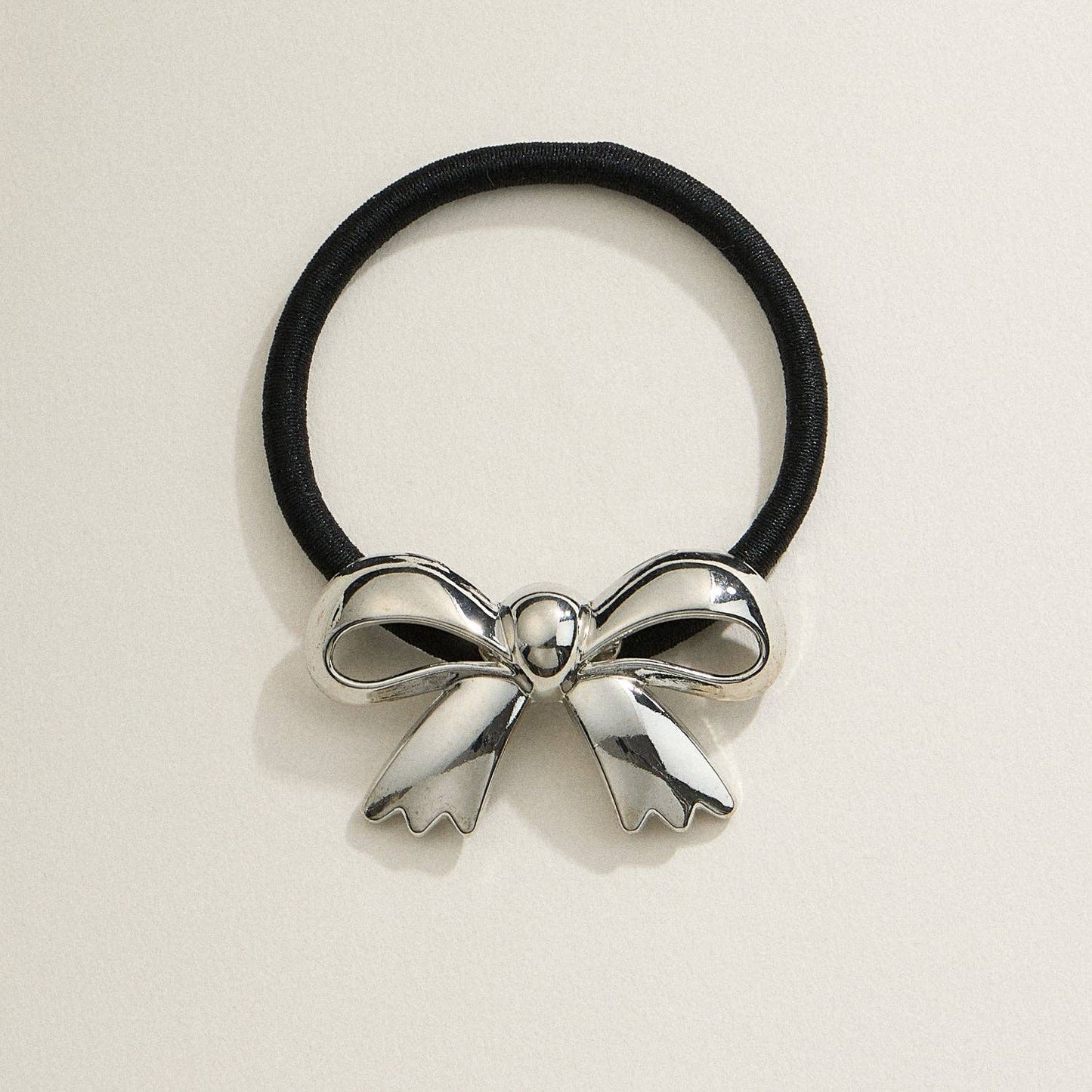 Metallic Bow Hair Tie: GD / ONE / 5DH88022
