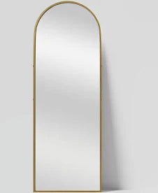 Free Standing Gold Trim Mirror